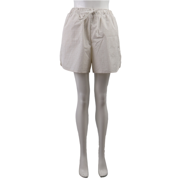 Polyester FF Swim Shorts White