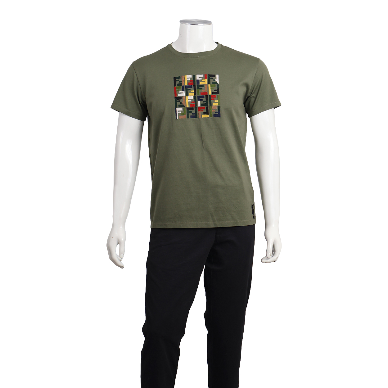 Cotton T-Shirt Olive Green