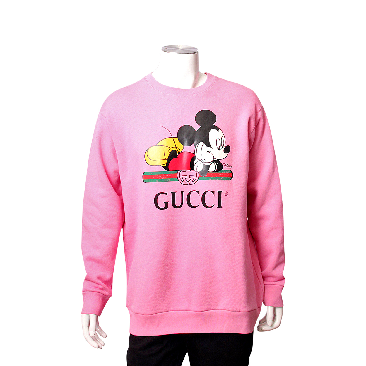 GUCCI × Disney ミッキー スウェット 長袖 XS ピンク Gucci X Disney Mickey Crew Neck Sweater In Pink | ModeSens