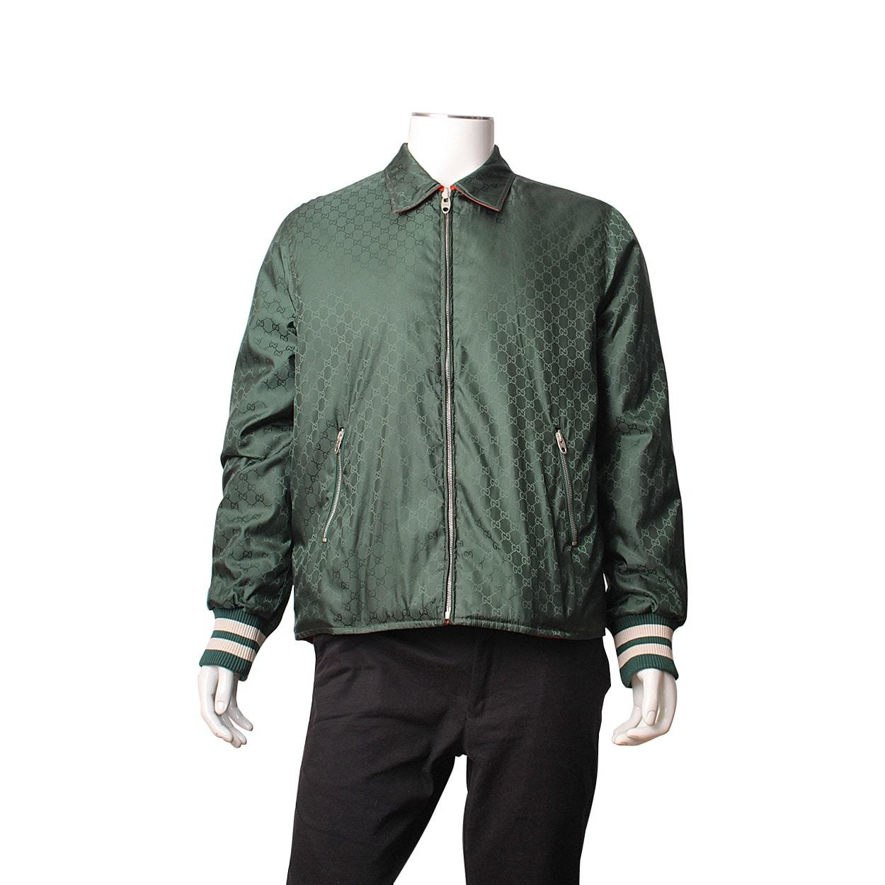 GUCCI Jacquard GG Reversible Jacket Green/Orange | Luxity