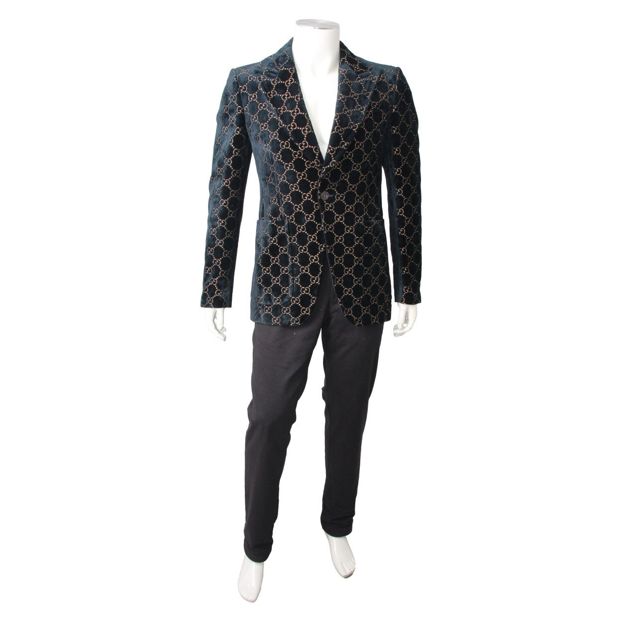 GUCCI Velvet GG Jacket Navy | Luxity