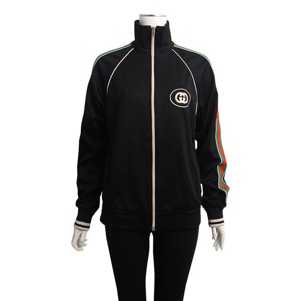 Technical Knit Track Web Jacket Black