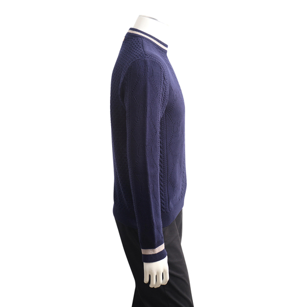 Wool Knit Sweater Navy