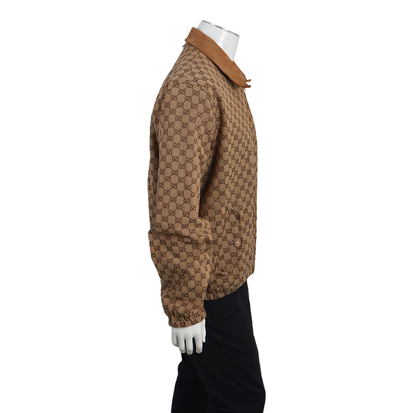 Cotton Blend GG Reversible Jacket Beige/Ebony