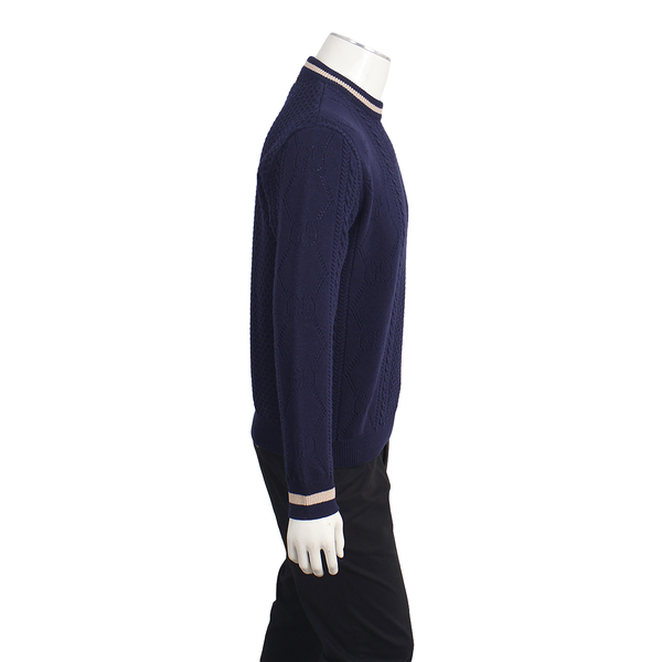 Wool Knit Sweater Navy