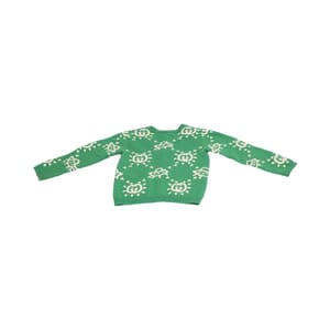 Wool GG Baby Cardigan Green, view 2