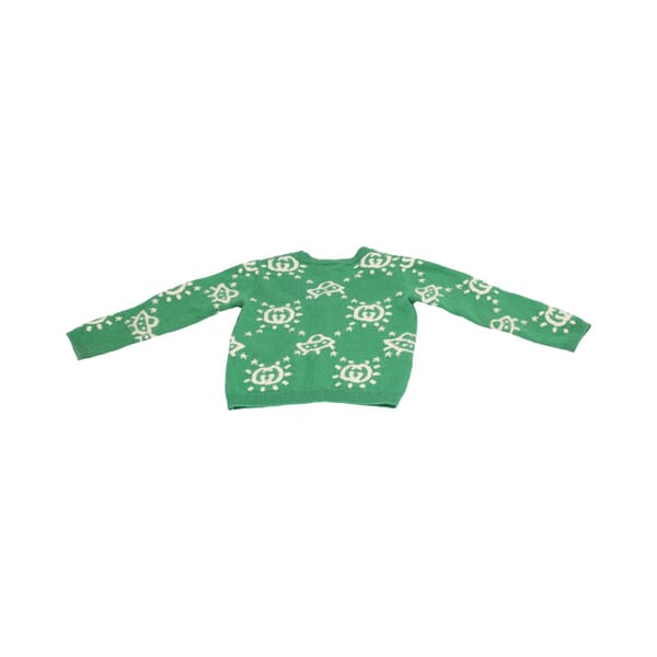 Wool GG Baby Cardigan Green