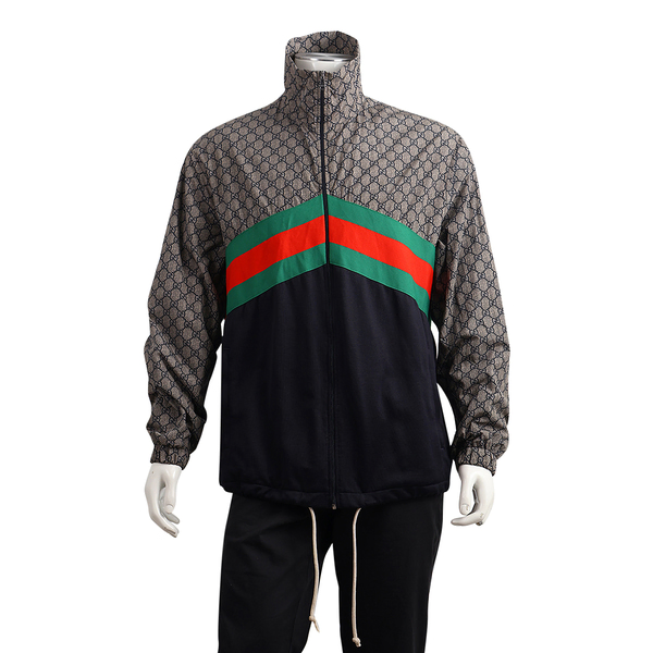 Nylon GG Web Windbreaker Navy