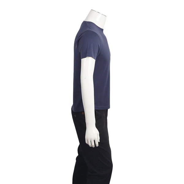 Silk/Cotton T-Shirt Blue
