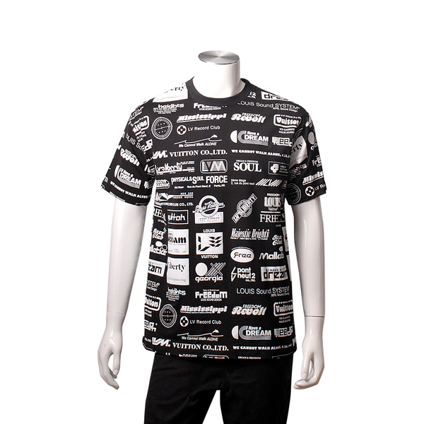 LOUIS VUITTON Cotton T-Shirt Black/White | Luxity