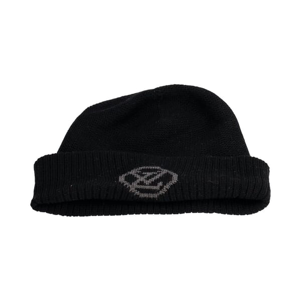 Wool LV Knit Beanie Black