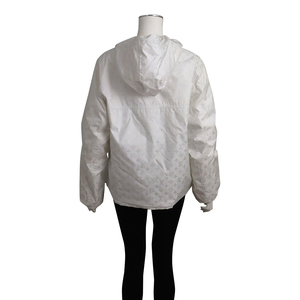Nylon Monogram Reversible Windbreaker White, view 3