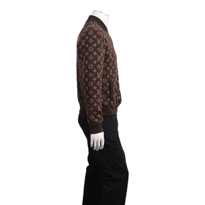x NBA Wool Monogram Blouson Brown, view 2