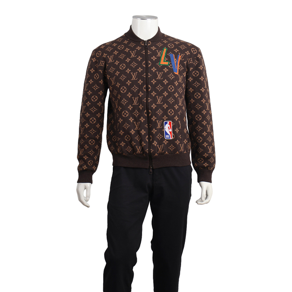 x NBA Wool Monogram Blouson Brown