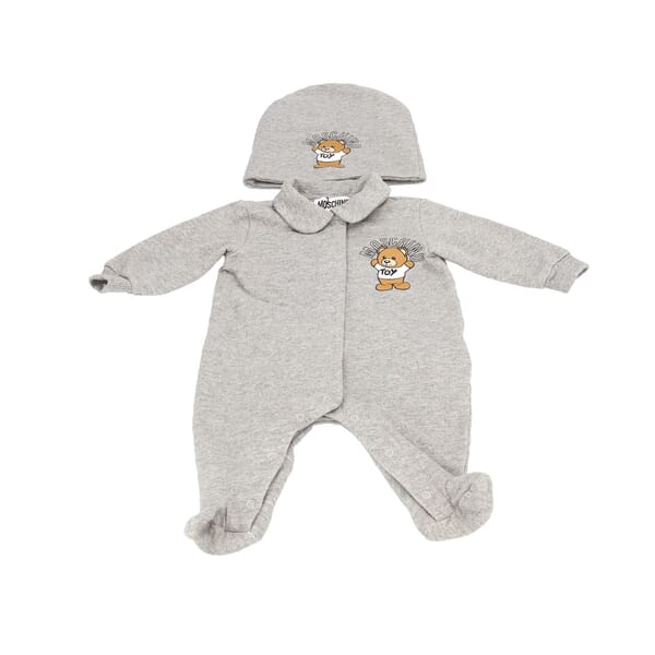 Cotton Teddy Bear Romper Set