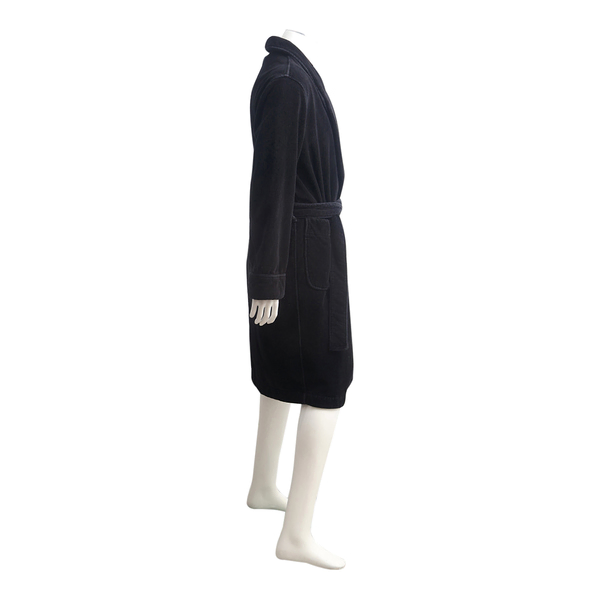 Cotton Bathrobe Black