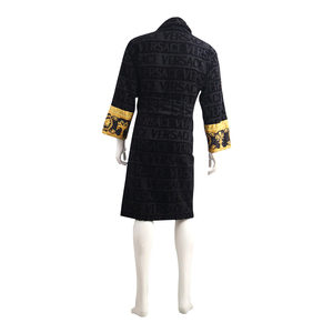 Cotton I Love Baroque Bathrobe Black, view 2