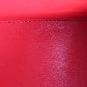Leather Hour Glass Small Bag Red, view 8