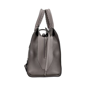 Leather Neo Classic City Large Shoulder Bag Grey, view 5
