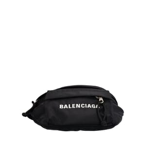 Nylon Sport Logo Belt Bag Black, view 6