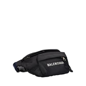 Nylon Sport Logo Belt Bag Black, view 2