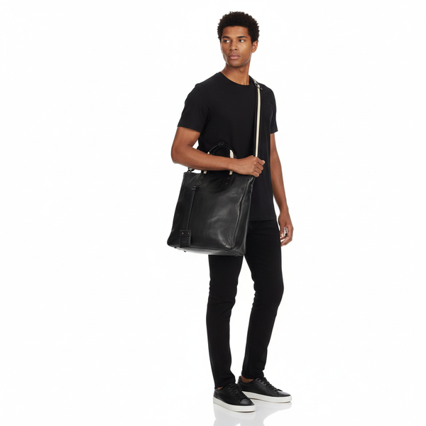 Leather Tote Black