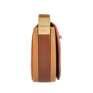 Leather Small Olympia Saddle Bag Multicolour, view 4