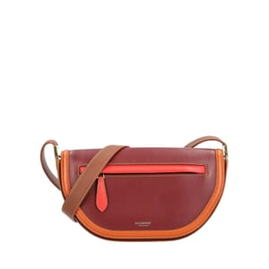 Leather Small Olympia Saddle Bag Multicolour