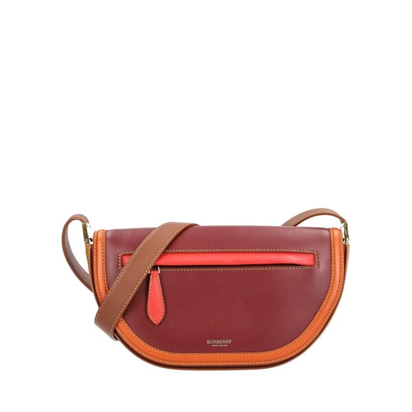 Leather Small Olympia Saddle Bag Multicolour