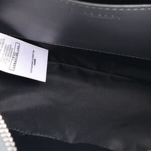 Leather Logo Embossed Paddy Camera Bag Grey, view 7