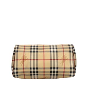 Vintage Nova Check Small Boston Bag Beige, view 6