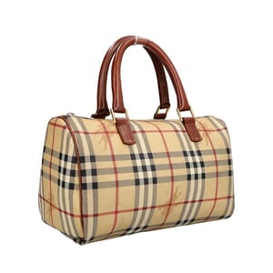 Vintage Nova Check Small Boston Bag Beige, view 2