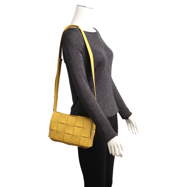 Leather Cassette Bag Yellow