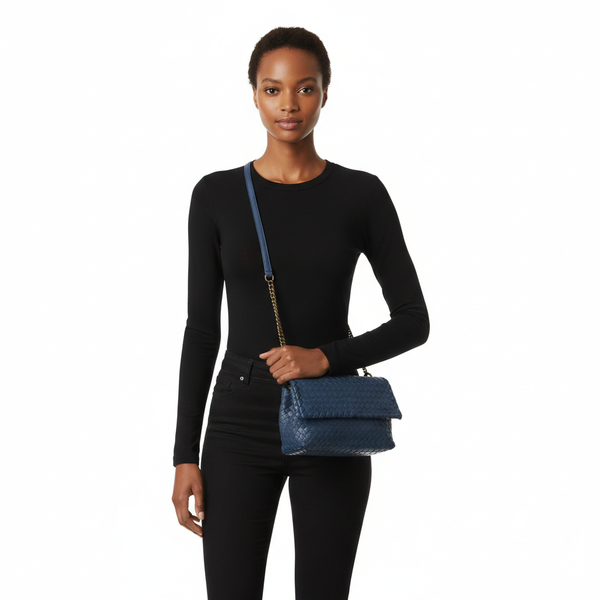 Intrecciato Olimpia Bag Blue