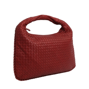 Intrecciato Veneta Large Hobo Terracotta, view 2