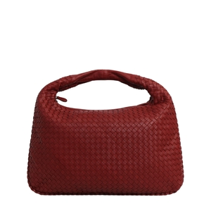 Intrecciato Veneta Large Hobo Terracotta