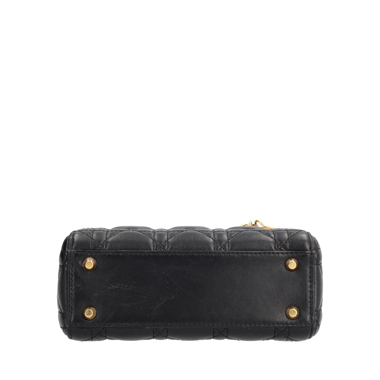 CHRISTIAN DIOR Cannage Lambskin Mini Lady Dior Black | Luxity