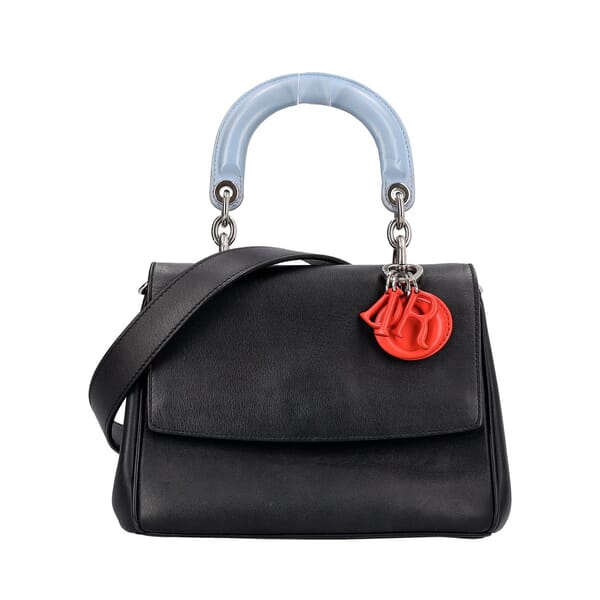 Leather Be Dior Mini Flap Bag Black