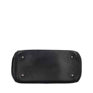 Leather Be Dior Mini Flap Bag Black, view 7