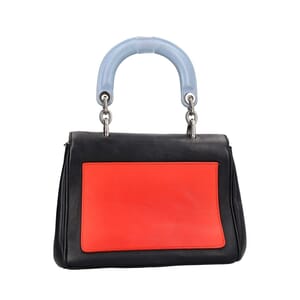 Leather Be Dior Mini Flap Bag Black, view 3