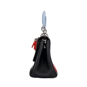 Leather Be Dior Mini Flap Bag Black, view 6