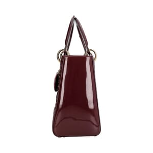 Patent Cannage Medium Lady Dior Purple, view 6