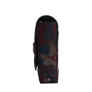 x PETER DOIG Canvas Camouflage Messenger Burgundy/Navy, view 6