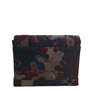 x PETER DOIG Canvas Camouflage Messenger Burgundy/Navy, view 3