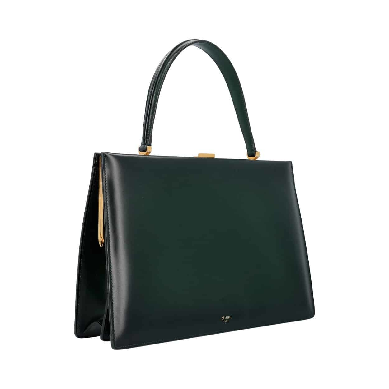 CELINE-Leather-Medium-Clasp-
