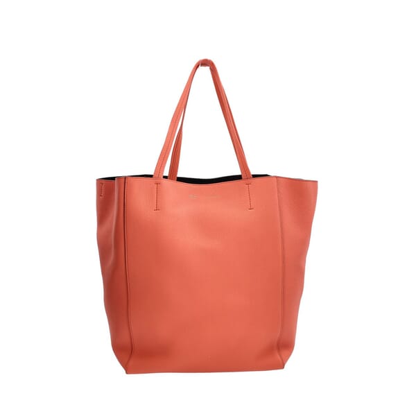 Leather Phantom Tote Coral