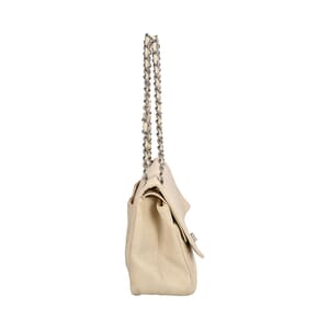Vintage Leather Unlimited Reissue 228 Maxi Double Flap Bag Cream, view 4