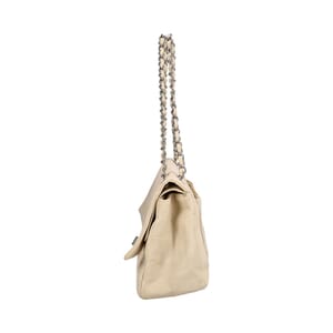 Vintage Leather Unlimited Reissue 228 Maxi Double Flap Bag Cream, view 5