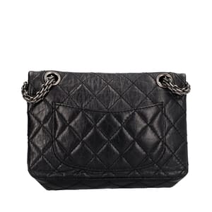 Aged Leather 2.55 Reissue Lucky Charms Flap Bag Black, view 4
