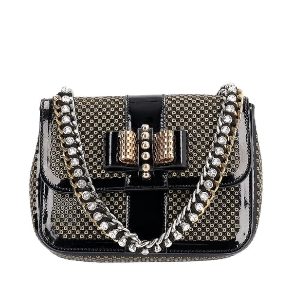 Leather Sweet Charity Bag Black